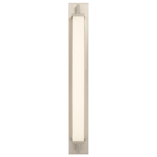 English Elm 34-inches Warm Metallic Led Vanity Light Bar Dimmable with Selectable Color Temperature Brushed Nickel B370P394097