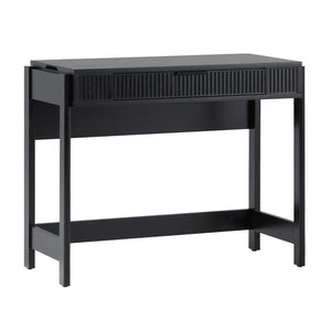 Holmes Modern Lift Top Standing Desk with Reeded Drawer Black WEHOL42OS2BL0 Walker Edison