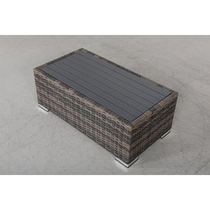 English Elm Fully Assembled 4-Person Wicker Patio Lounge Set With Cushions - Weather-Resistant & Modular Design! B120S00265