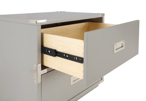 OSP Home Furnishings Wellington 2-Drawer Cabinet Grey
