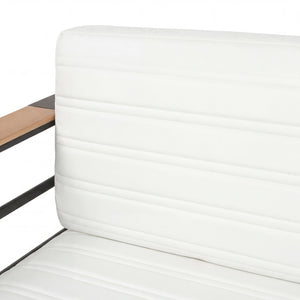 English Elm Giovanna Outdoor Club Chair Powder Coated Aluminum Slatted Resort Patio Seat N776P449941W