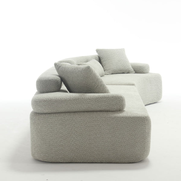 English Elm Modern Foam-Filled Sleeper Sofa Bed For Living Room & Bedroom, Stylish Boucle Design, 3 Colors W2705S00008-GIGA