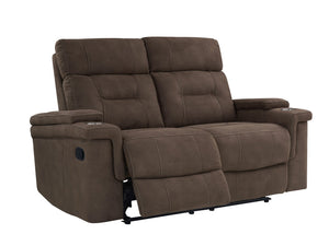 Parker House Parker Living Diesel Manual - Cobra Brown Reclining Loveseat Cobra Brown 100% Polyester (S) MDIE#822-CBR