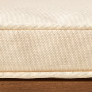 English Elm Christopher Knight Home® - DELLA Wood KD Armchair Set of 2 — Cream Acacia Outdoor Dining Chairs, Weather & Rust Resistant Comfort 57217.00ACA