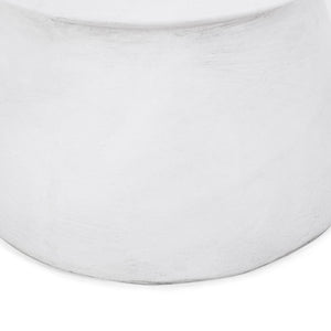 English Elm Outdoor Sculptural Concrete Pedestal Side Table for Modern Patios and Balconies 73452.00