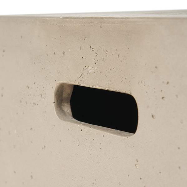 English Elm Mgo Concrete Propane Tank Cover Side Table for Modern and Industrial Interiors 59243.00WHI_63492.00LGRY-40K