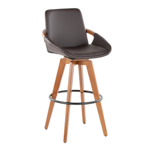 English Elm Dining/accent Chair Solid Wood Tapered Legs Cream Upholstery Mid-century Modern Seating B202P471201