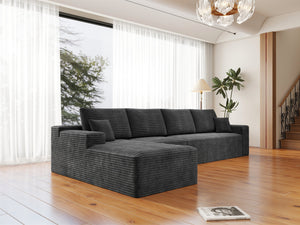 English Elm 131.9*68.9"Modular 131.9*68.9" Modular Sectional Sofa - Plush Corduroy, No Assembly, 4-Piece Configuration For Any Space W3819S00016