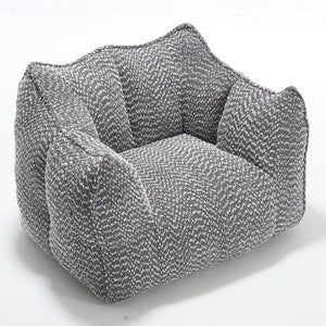 English Elm Sofa plush beanbag chair with superfiber cover and resilient foam filling for ultimate home comfort and relaxation Grey W1996P252268