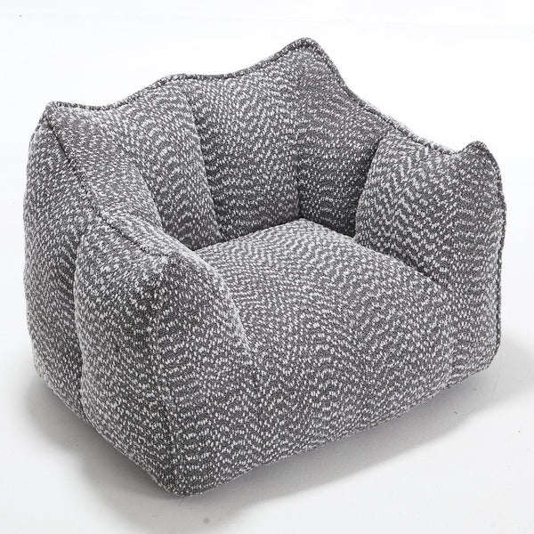 English Elm Sofa plush beanbag chair with superfiber cover and resilient foam filling for ultimate home comfort and relaxation Grey W1996P252268