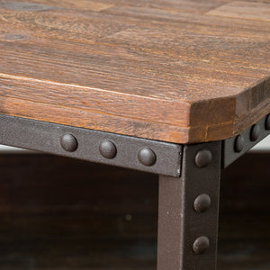 English Elm Christopher Knight Home® - End Table - Rustic Brown Design With Sturdy Iron Legs, Ideal For Living Room Or Kitchen Use! N771P271391W