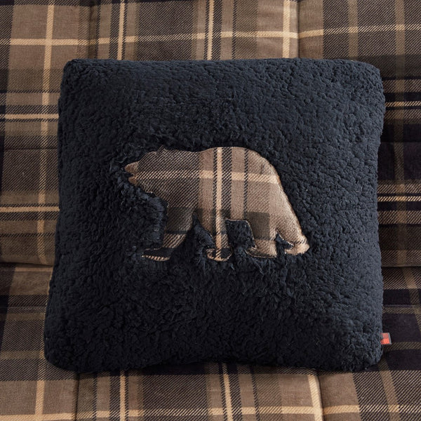 English Elm King Plush-To-Sherpa Reversible Down Alternative Comforter Set - Cozy, Hypoallergenic, Machine Washable! B035100506