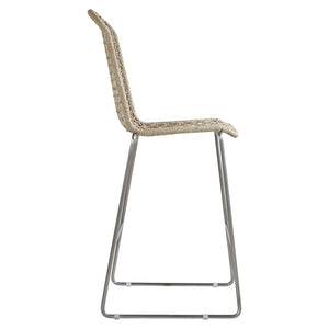 Bernhardt Bernhardt Carmel All-Weather Bar Stool — Hazelnut Twisted Abaca Wicker On Powder-Coated 304 Steel X03584