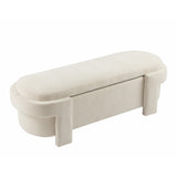 Christopher Knight Home® - Noble House - Large Versatile Storage Ottoman Bench: Spacious, Durable, And Stylish For Any Room, Beige(51"*20"*17")