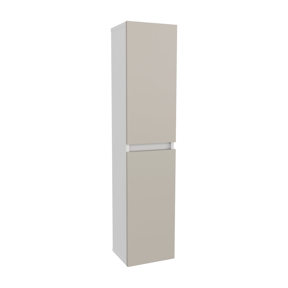 English Elm Bathroom Cabinet Slim White Engineered Wood, 2 Doors 4 Shelves for Organized Compact Bathroom Storage B097P369423