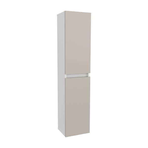 English Elm Bathroom Cabinet Slim White Engineered Wood, 2 Doors 4 Shelves for Organized Compact Bathroom Storage B097P369423