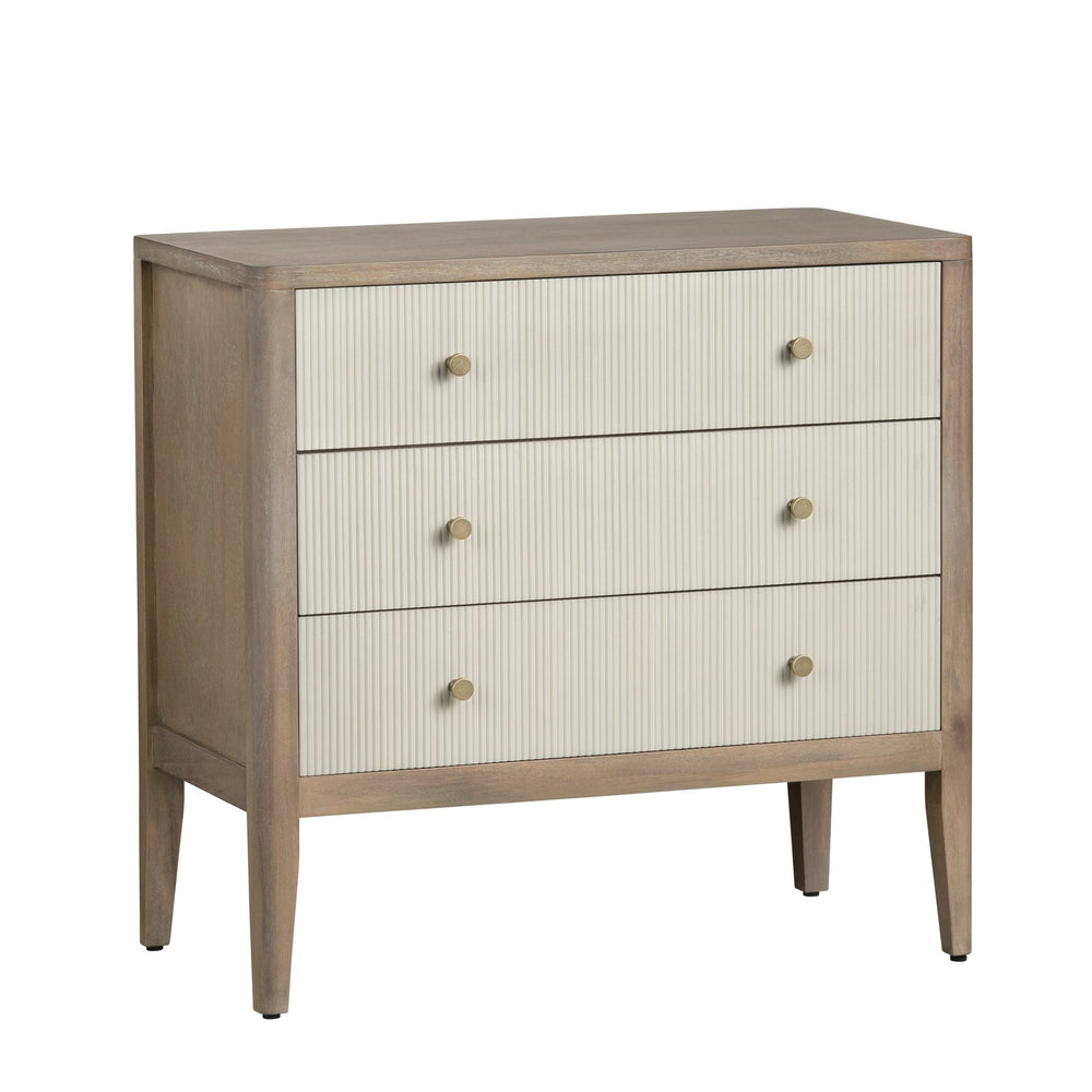 Crestview Collection Transitional Elegant Chest - Bayur Wood & Okume Veneer With Gold Knobs For Chic Living Room Style Brown Solid Wood Cvfdr1046