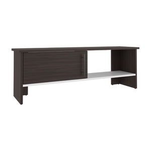 English Elm Tv Stand In Dark Oak - Modern Design With 1 Door & 1 Open Shelf For Organized Entertainment Spaces B097P296876-GIGA