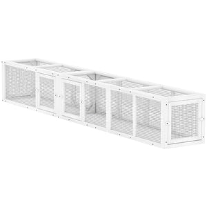English Elm Outdoor Modular Cat Tunnel Enclosure Fir Wood Wire Frame Patio Pet Walkway T3971P459606