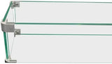 English Elm 42" Rectangle Glass Wind Shield