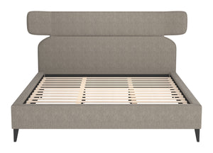 Zuo Modern Dusa Queen Bed In Elegant Green Fabric – Modern Design For A Chic And Sophisticated Bedroom Retreat Brown 100% Polyester,Rubberwood,Mdf,Plywood,Acrylic 110714-zuo-modern