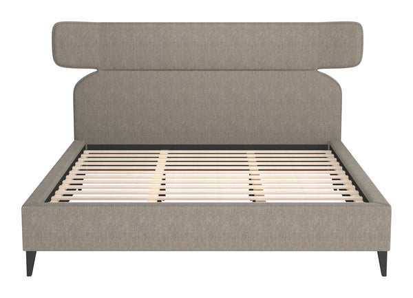 Zuo Modern Dusa Queen Bed In Elegant Green Fabric – Modern Design For A Chic And Sophisticated Bedroom Retreat Brown 100% Polyester,Rubberwood,Mdf,Plywood,Acrylic 110714-zuo-modern