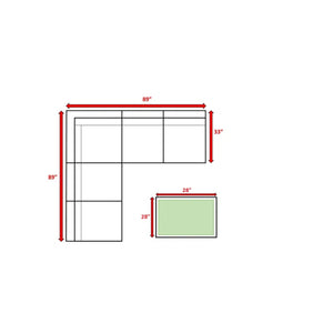 English Elm Fully Assembled Outdoor Wicker Seating Set For 4 - Modular Design With Navy Cushions & Coffee Table B120S00189