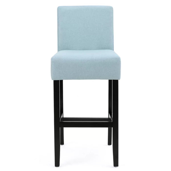 English Elm Christopher Knight Home® - [OLD 30-inch Fabric Barstool Set of 2 with Rubberwood Frame, 18x24x41.5", 250lb Capacity, Upholstered Comfort 74503.00FLBLU