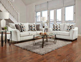 English Elm Camero Fabric 4-Piece Neutral Textured Living Room Set