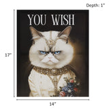 Madison Park Grumpy Cats Modern/Contemporary You Wish Canvas Wall Art MP95C-0333 You Wish/Multi