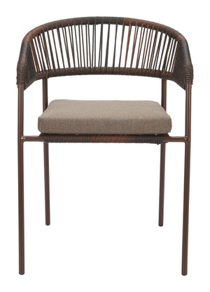 Skye Modern Elegance Seating - Set of 2 Stylish Chairs in Brown for Hospitality and Home Decor