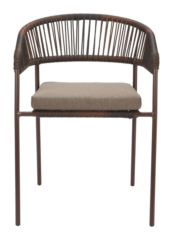 Skye Modern Elegance Seating - Set of 2 Stylish Chairs in Brown for Hospitality and Home Decor