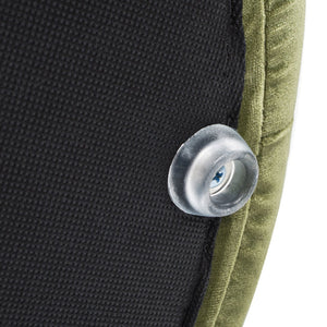 English Elm Jennifer Taylor Home - Fuji Oversized Round Storage Ottoman with Bouclé Upholstery, Kiln-Dried Birch Frame & Hidden Compartment Olive Green B2719P238420