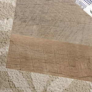 English Elm Lift-Top Coffee Table With Ample Storage - Stylish Brown Finish For Modern & Rustic Decor Spaces B356P402741