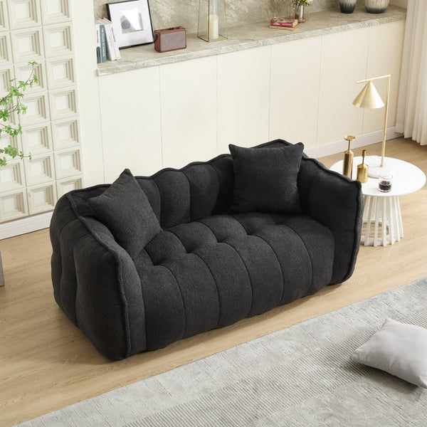 English Elm Soft Beanbag Chair For Two - High-Resilience Foam Comfort, Ideal For Gaming, Reading & Lounging W1996P309526-GIGA