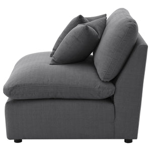 English Elm Greeley Armless Accent Chair with Performance Fabric and Foam Cushions for Modern Living B062P441446