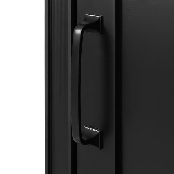 English Elm 20" Black Bathroom Vanity with Ceramic Sink, Soft-Close Door, U-Shaped Adjustable Shelf & Door Racks N729P299364B