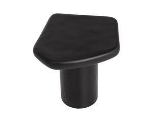 Sunpan DETTI End Table - Sculptural Matte Black Concrete Accent Piece for Modern Living Spaces & Patios 112618