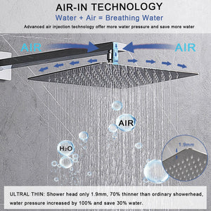 English Elm Shower System Wall-Mounted Combo Set With 12" Rainfall Head, Handheld Sprayer & Chrome Finish T3177P269149-GIGA