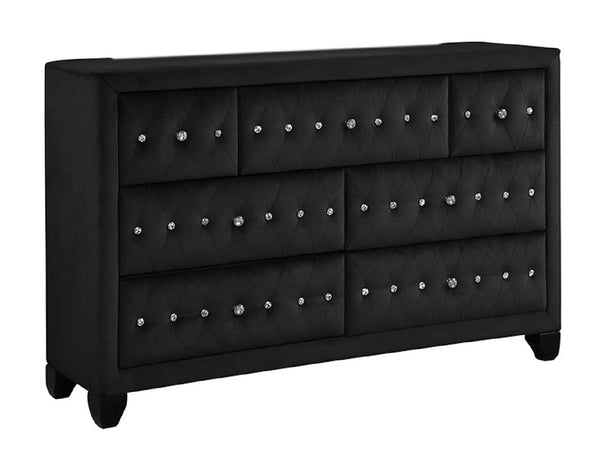 English Elm Encore Modern Tufted Queen Bedroom Set - 4Pc Stylish Storage Solution With Upholstered Headboard B009S01703
