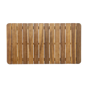 English Elm Canape Solid Acacia Wood Outdoor Conversation Set Sculptural Teak Finish Patio Seating N773OC00090T