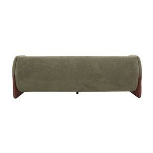 English Elm Christopher Knight Home® - 82Inches Olive Green Boucle Sherpa Sofa - Modern Comfort With Plush Cushions & Birch Legs, 82" Long N771P205090F_N771P205091F