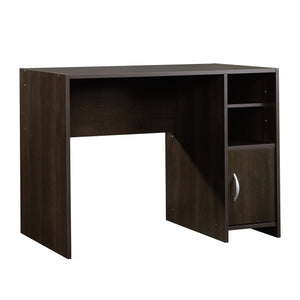 English Elm Desk, Sleek Brown Finish With Adjustable Storage - Ideal For Compact Home Office Or Bedroom Use B356P402653