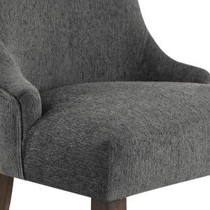 OSP Home Furnishings Leona Dining Chair  - Set of 2 Charcoal