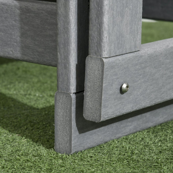 English Elm Outsunny 2-Person Outdoor Glider Loveseat - All-Weather Rocking Chair For Patio & Garden Relaxation W2225P174348-GIGA