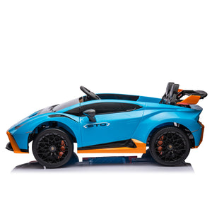 English Elm Lamborghini Huracan Sto 24v Kids Ride on Drift Car with Led Lights and Remote W1578P210769