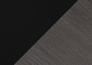 English Elm Tv Stand 60 Inch Art-Deco Console with Center Pedestal, Drawer & 3-Tier Shelves in Black/Grey Laminate B2710P219081