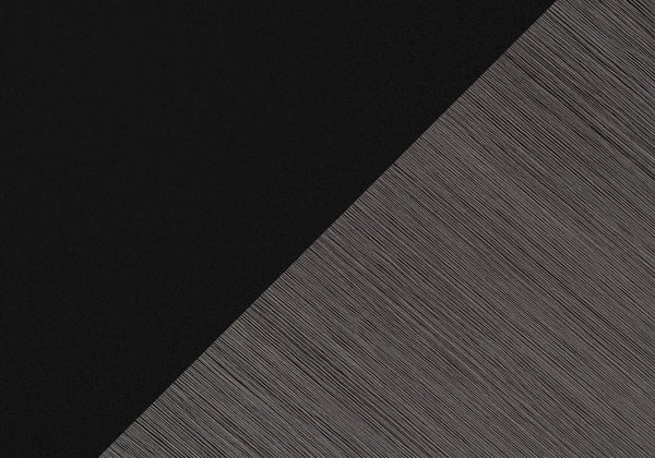 English Elm Tv Stand 60 Inch Art-Deco Console with Center Pedestal, Drawer & 3-Tier Shelves in Black/Grey Laminate B2710P219081