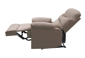 English Elm Light Brown Recliner - Luxurious Motion Chair With Pillow-Top Arms & Memory Foam For Ultimate Comfort B062P215436