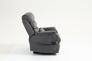 English Elm Lounge Electric Lift Chair With 180° Recline, Massage, Heating, Storage & Wireless Charging Options W547S00058